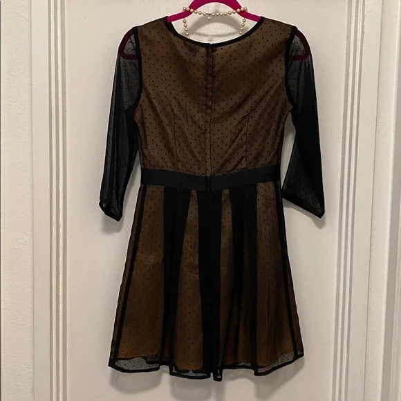 H&M Black and Tan Sheer Dress - Picture 8 of 11